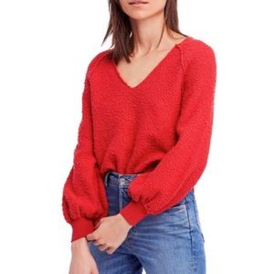 Free People found my friend balloon sleeve sweater